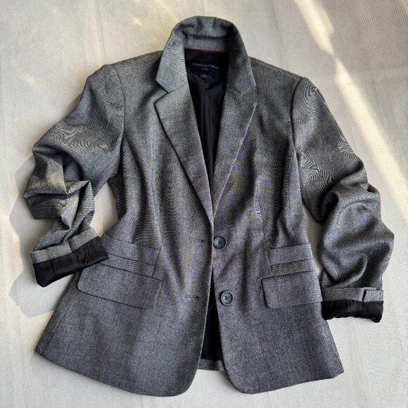 Charcoal Gray Classic Blazer Jacket 2P - Picture 8 of 16